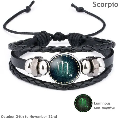 12 Constellation Luminous Bracelet