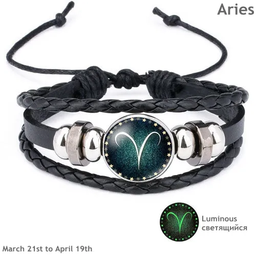 12 Constellation Luminous Bracelet
