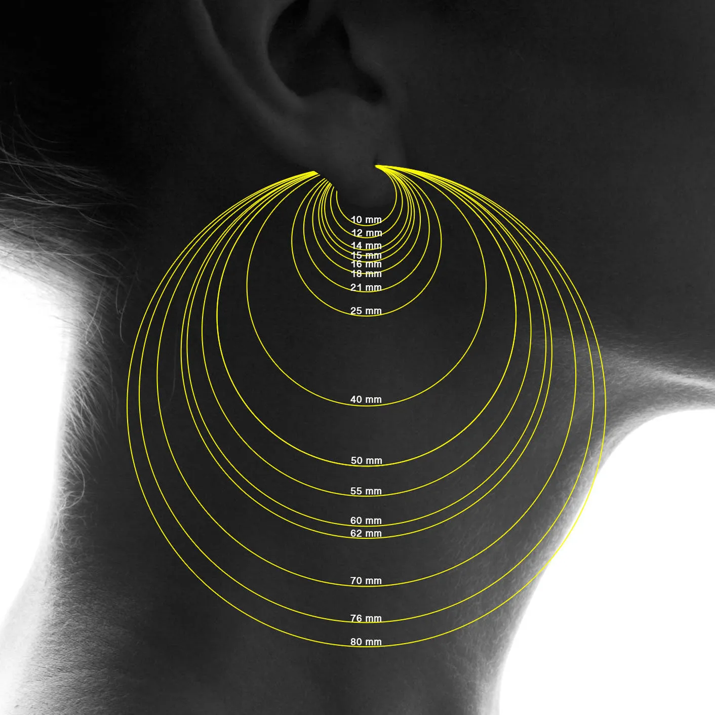 12Mm Endless Hoop Earring 14K Yellow Gold