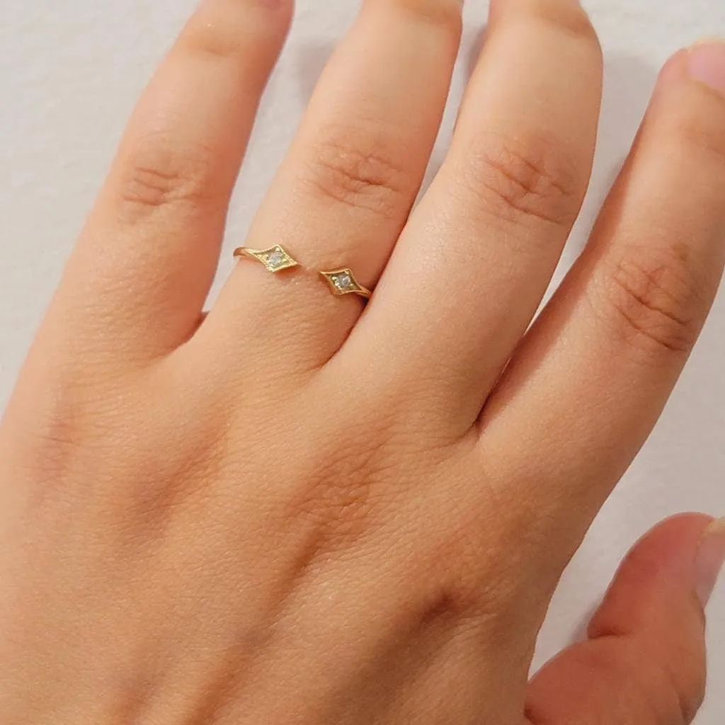 14k Diamond Stackable Rings