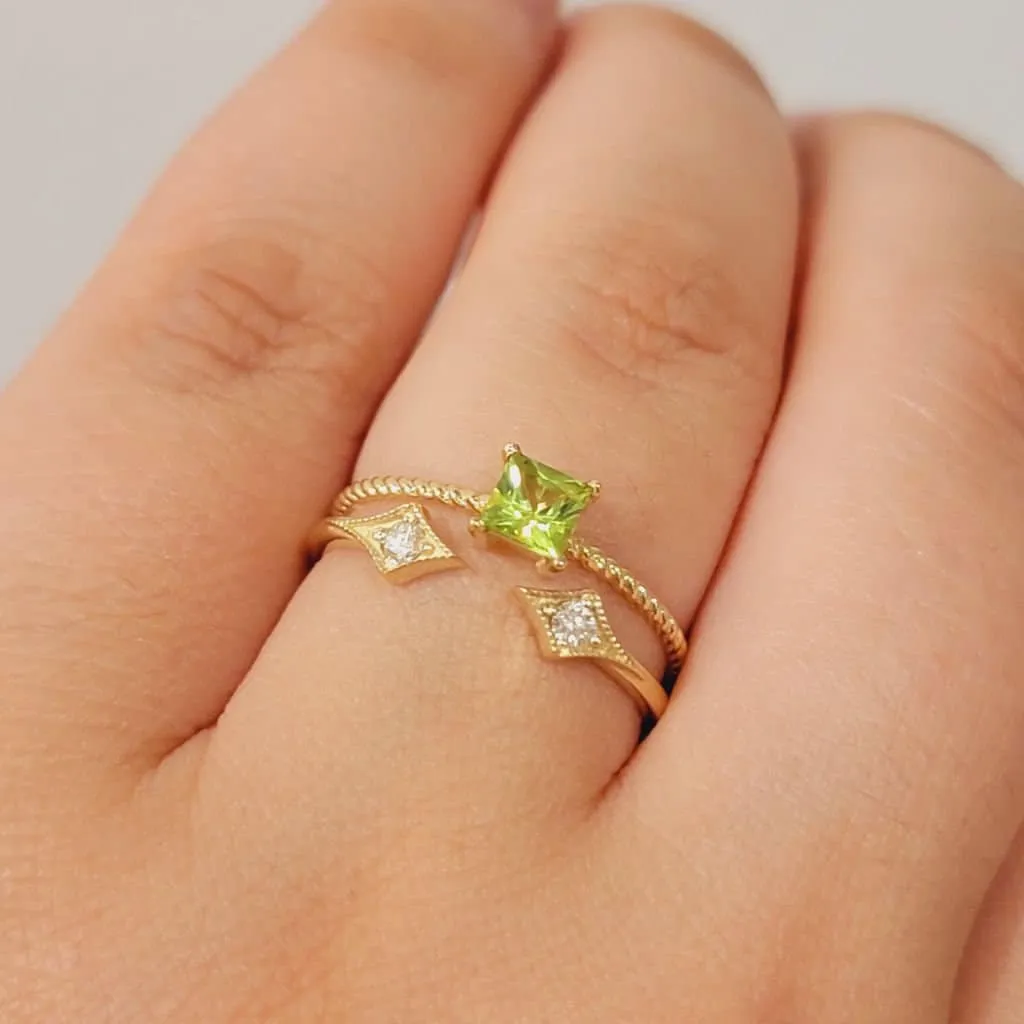 14k Diamond Stackable Rings