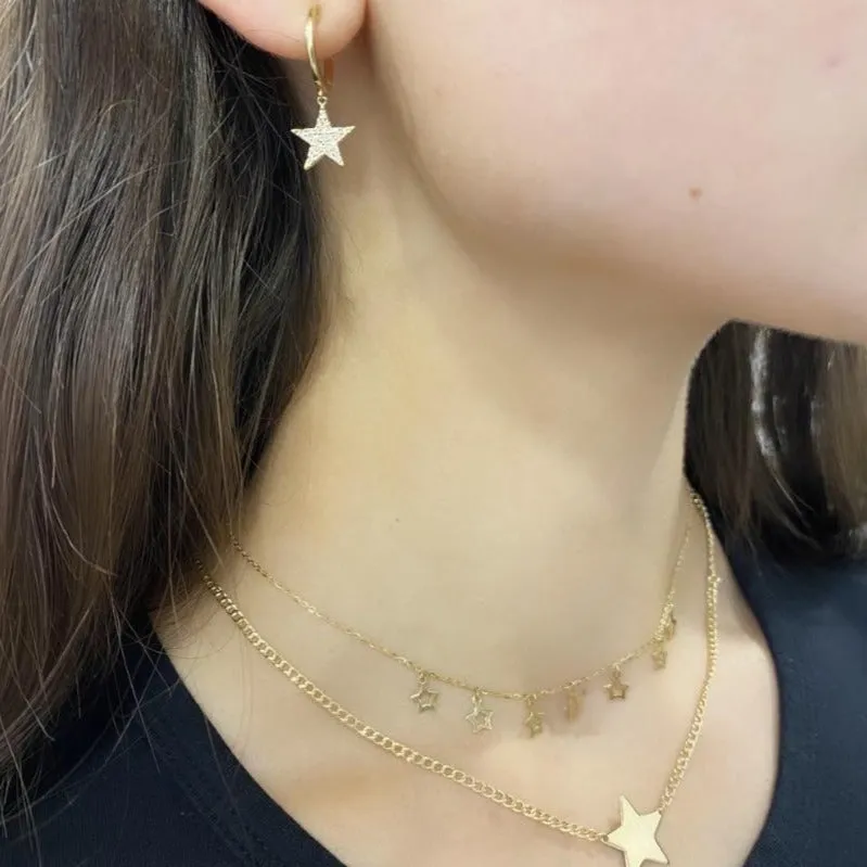 14K GOLD OLIVIA STAR CHOKER