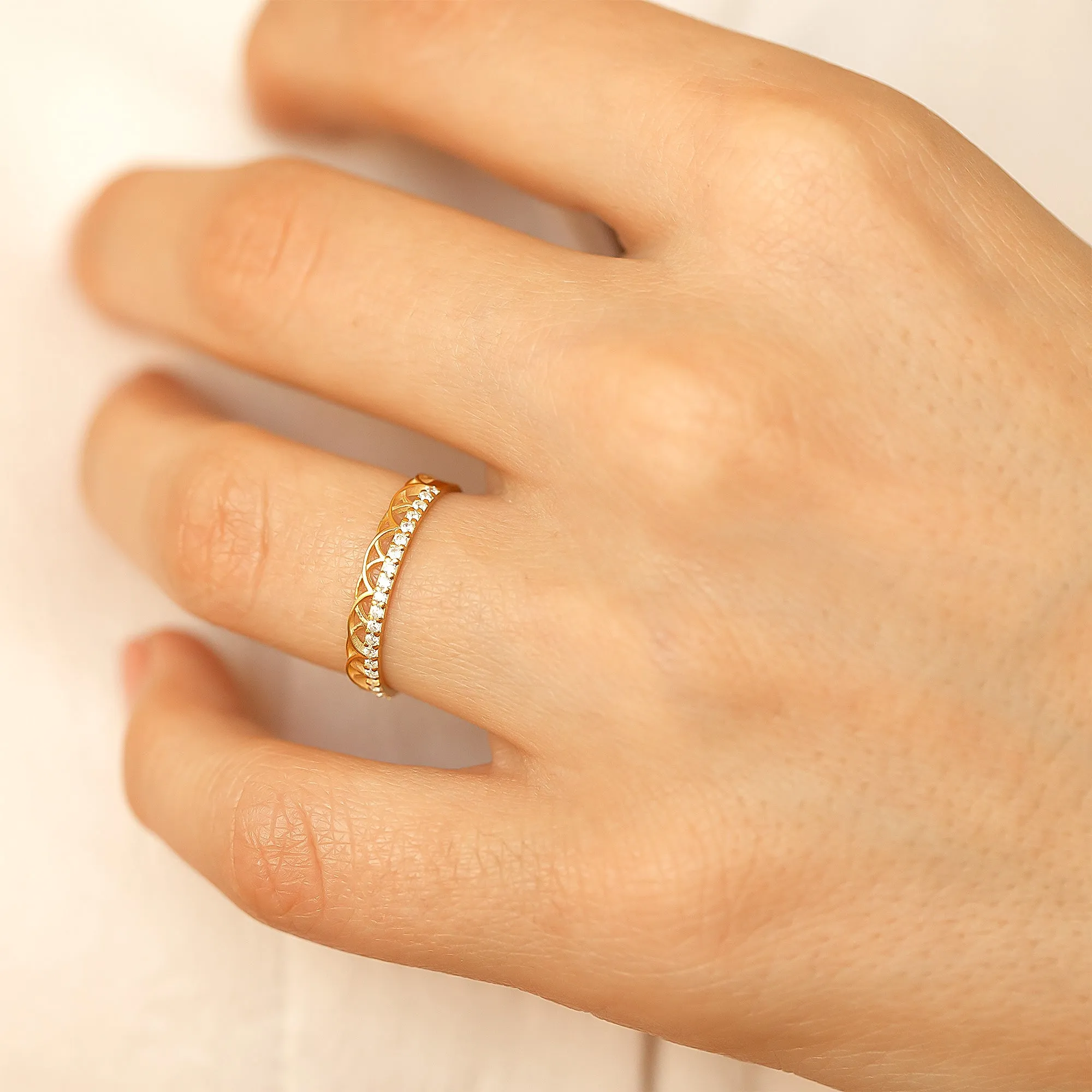 14k Solid Gold Celtic Wedding Ring