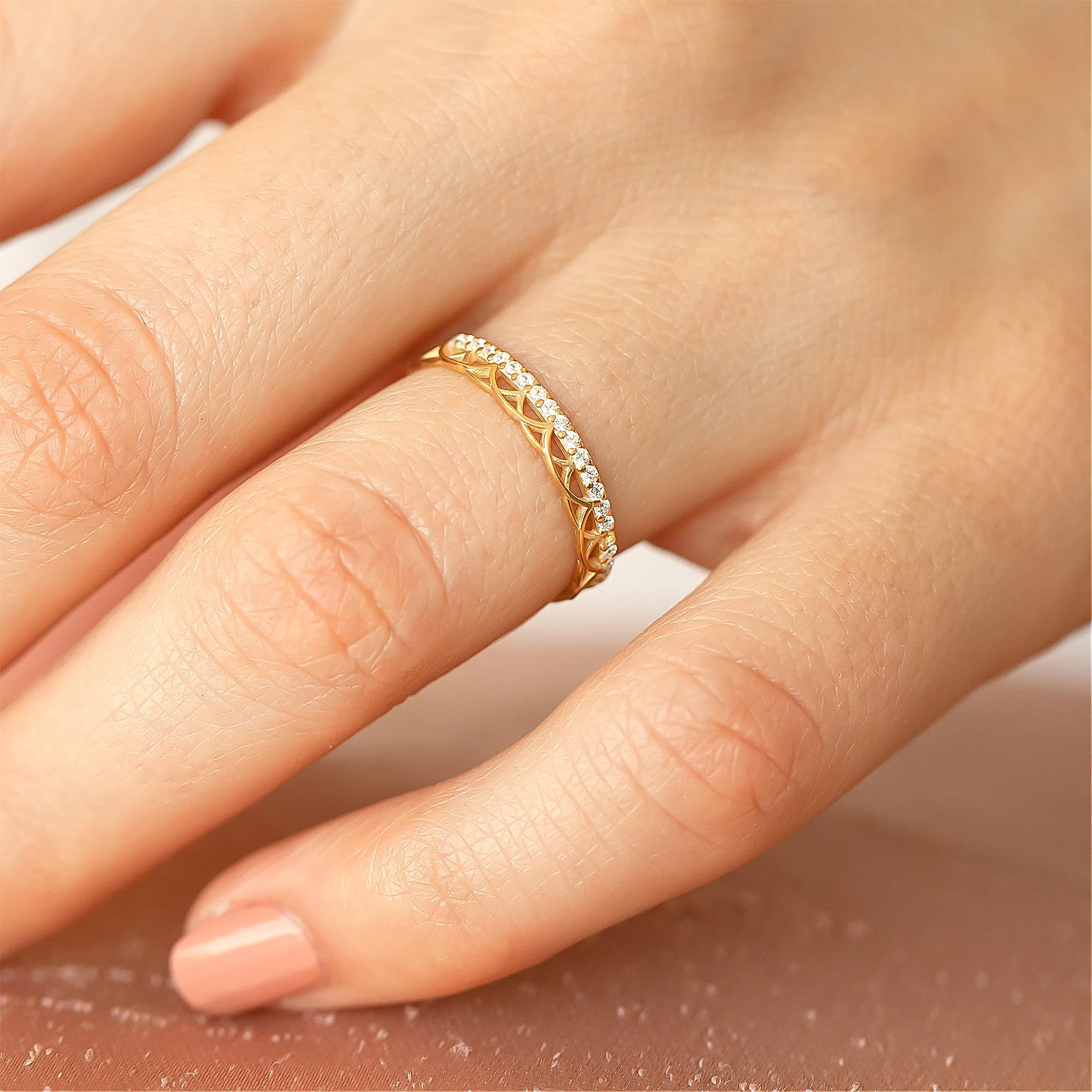 14k Solid Gold Celtic Wedding Ring