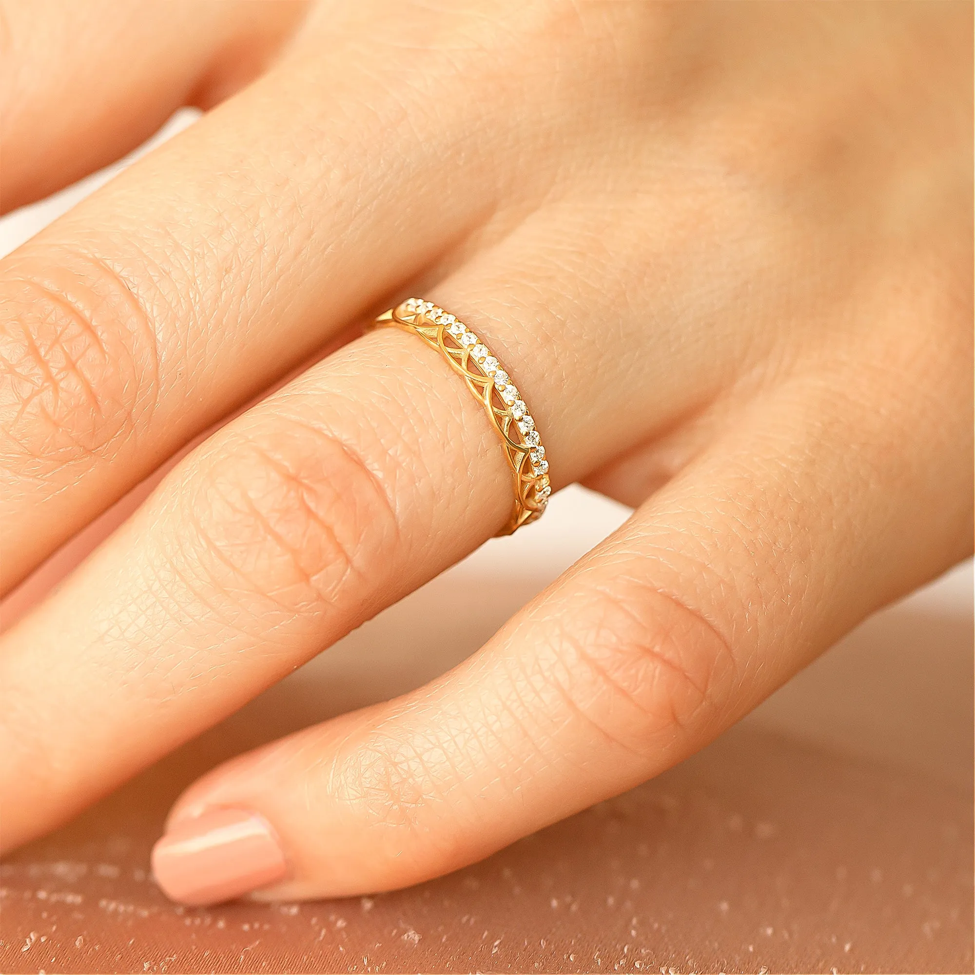 14k Solid Gold Celtic Wedding Ring