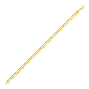 4.0 mm 14K Yellow Gold Lite Charm Bracelet