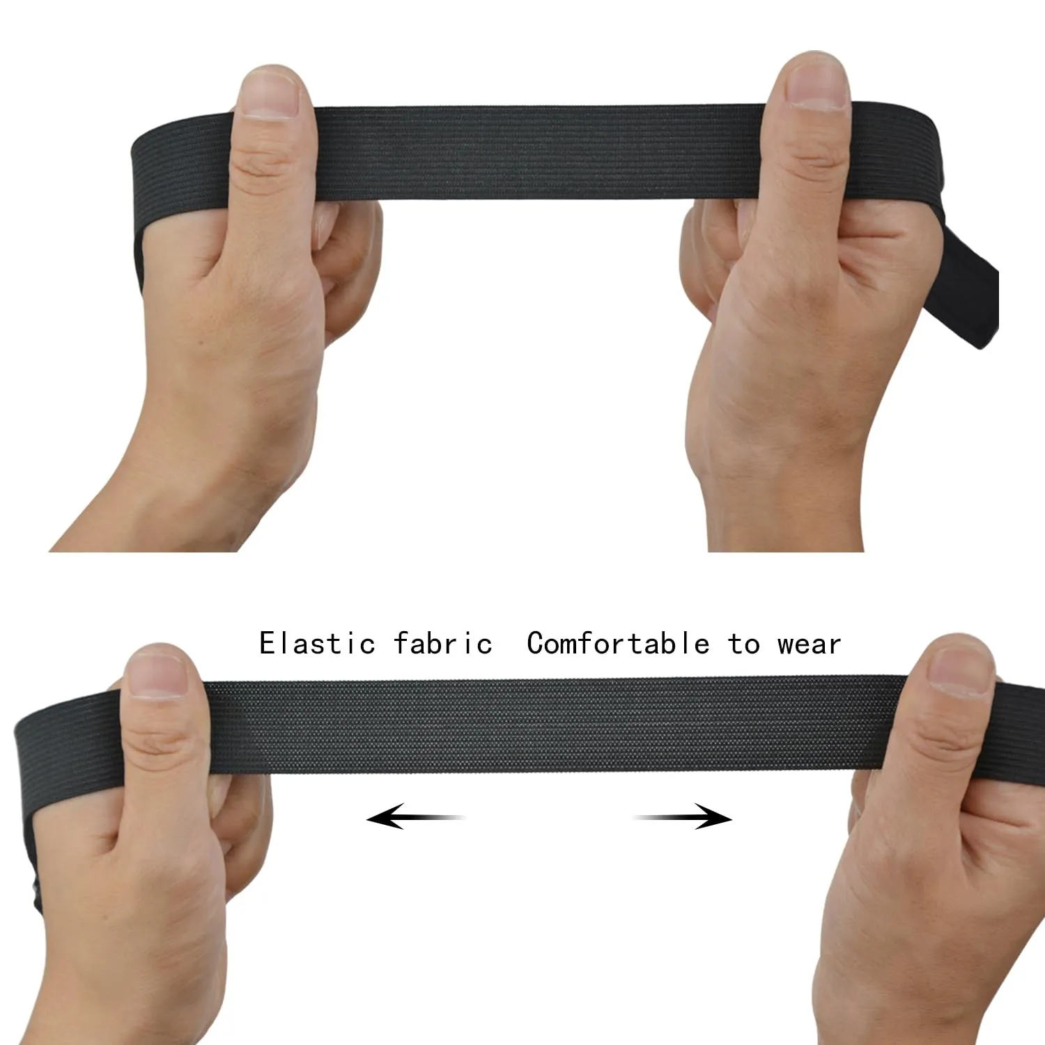 6 Pcs Elastic Band Lace Melting Bands Adjustable Wig Headbands for Lace Frontal Laying (Width 1 Inch)