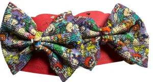 Baby Cartoon Characters with Center Piece Hair Bow Clip
