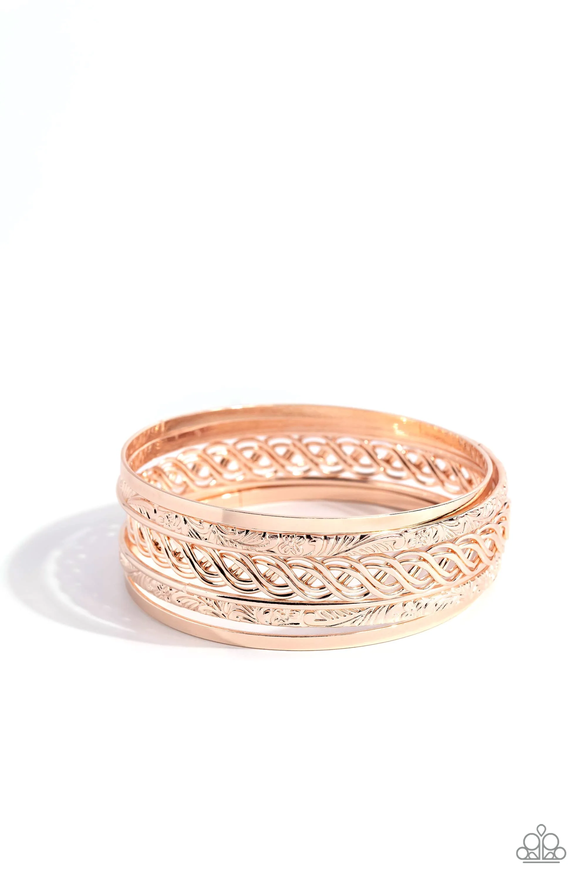 Bracelets Stockpiled Shimmer - Rose Gold B502