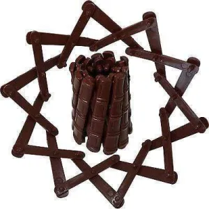 Brown Expandable Pony Tail Hair Clip Bun Holder Clamp Expanding Ponytail Grip