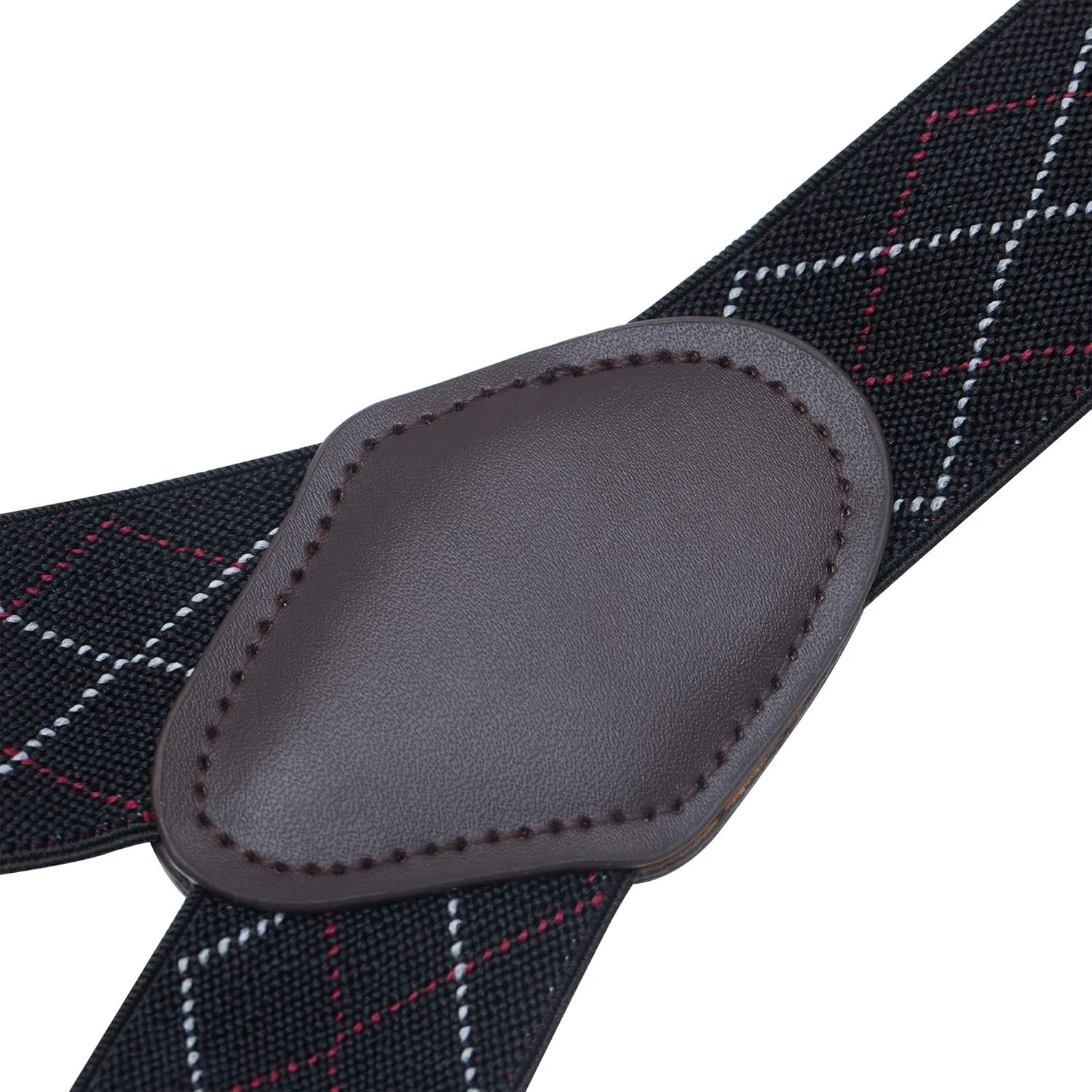 Buyless Fashion Suspenders for Men - 48" Elastic Adjustable Straps 1 1/4" - Y Shape