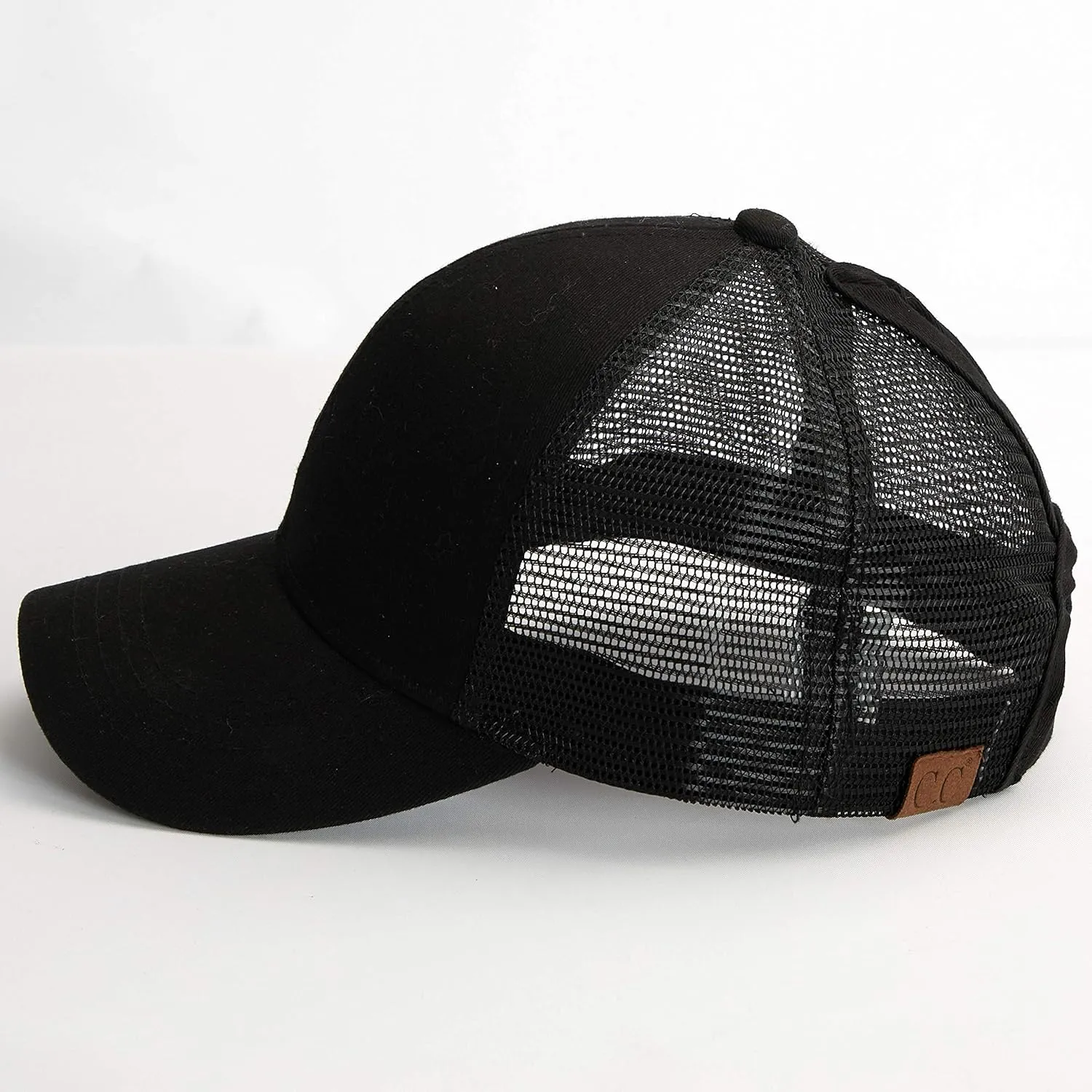 C.C Hatsandscarf Ponytail caps Messy Buns Trucker Plain Baseball Cap (BT-6)
