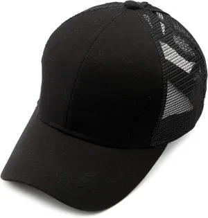 C.C Hatsandscarf Ponytail caps Messy Buns Trucker Plain Baseball Cap (BT-6)