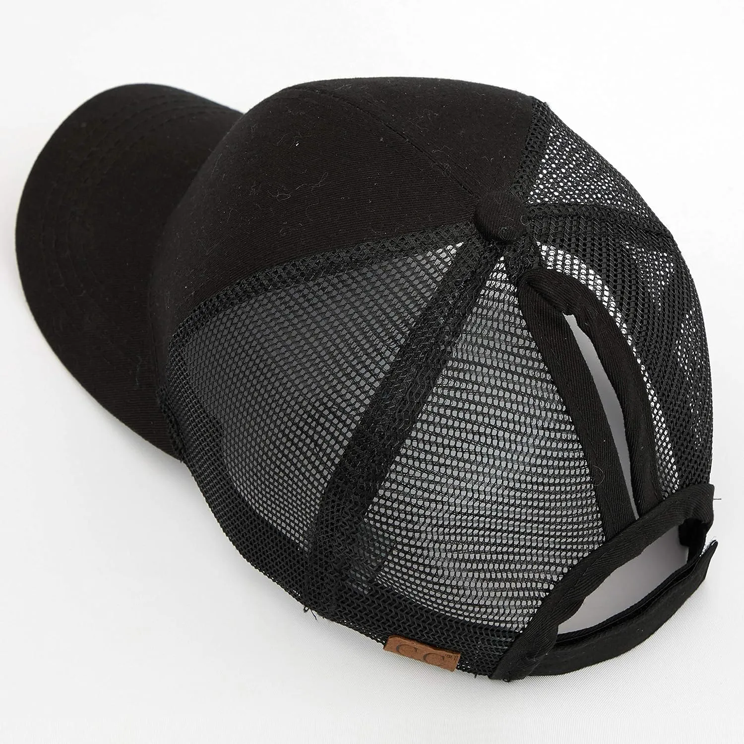 C.C Hatsandscarf Ponytail caps Messy Buns Trucker Plain Baseball Cap (BT-6)