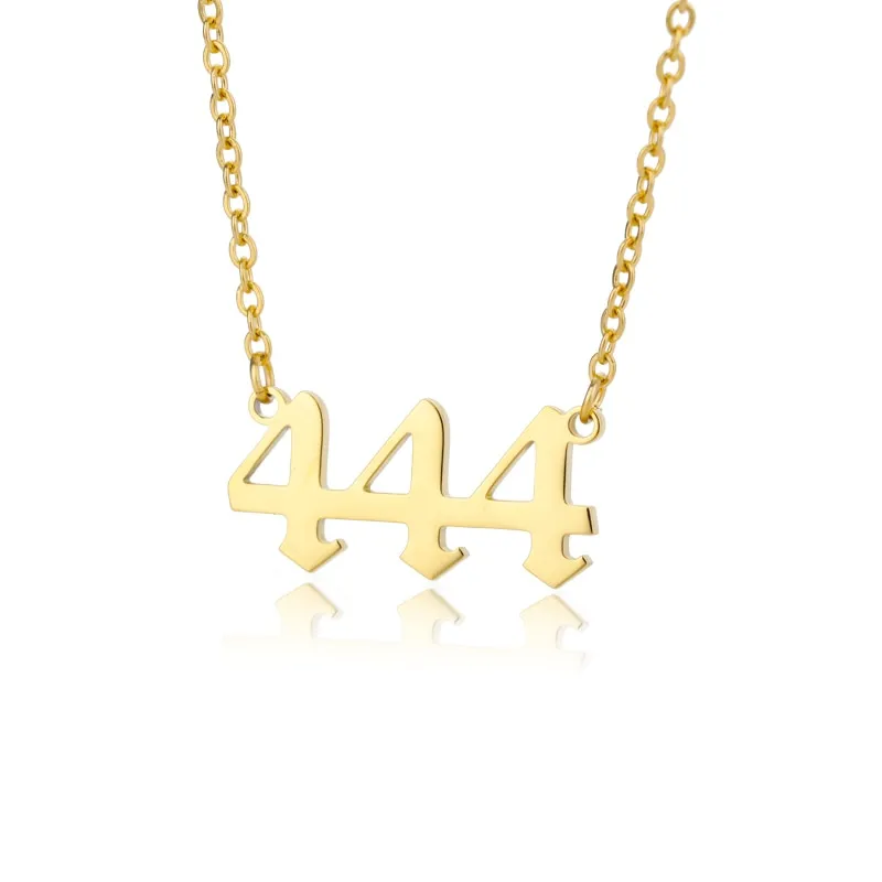 Chain Number Pendant Necklace For Women Anniverssary Jewelry