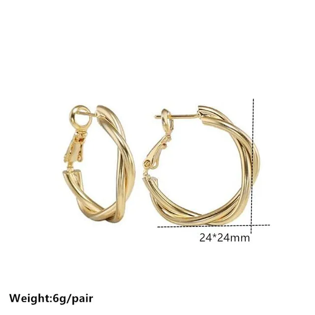 Circle Stud Earrings | Minimalist Hoop Earrings | Huggie Earrings | Chunky Hoop Earrings | Small Hoop Earrings | Women Statement Earrings