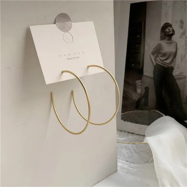 Circle Stud Earrings | Minimalist Hoop Earrings | Huggie Earrings | Chunky Hoop Earrings | Small Hoop Earrings | Women Statement Earrings