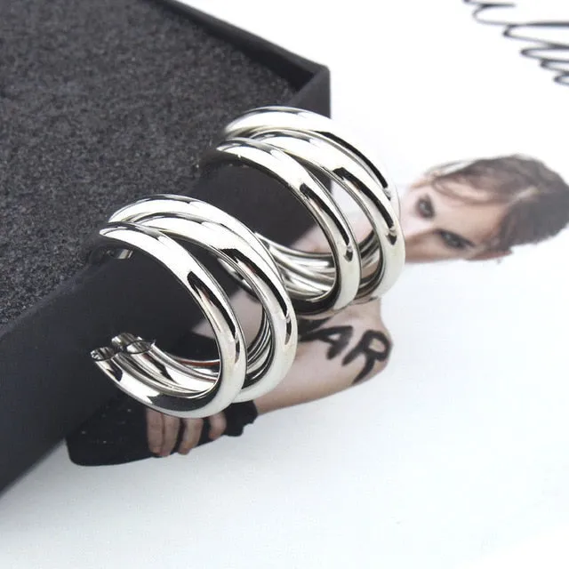 Circle Stud Earrings | Minimalist Hoop Earrings | Huggie Earrings | Chunky Hoop Earrings | Small Hoop Earrings | Women Statement Earrings