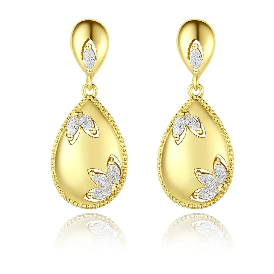 Cubic Zirconia Waterdrop Earrings