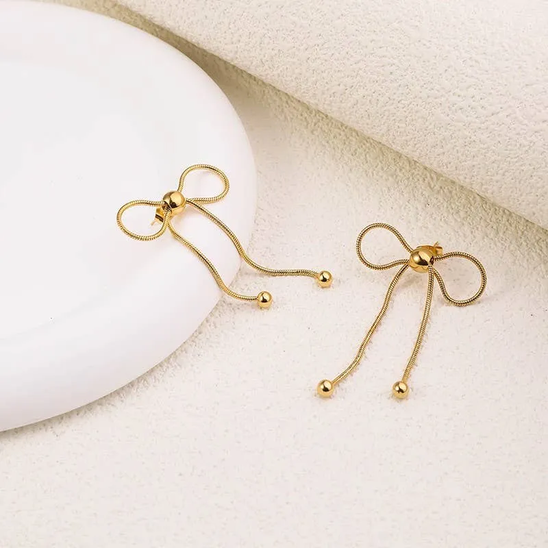 Dangle Bow Earrings