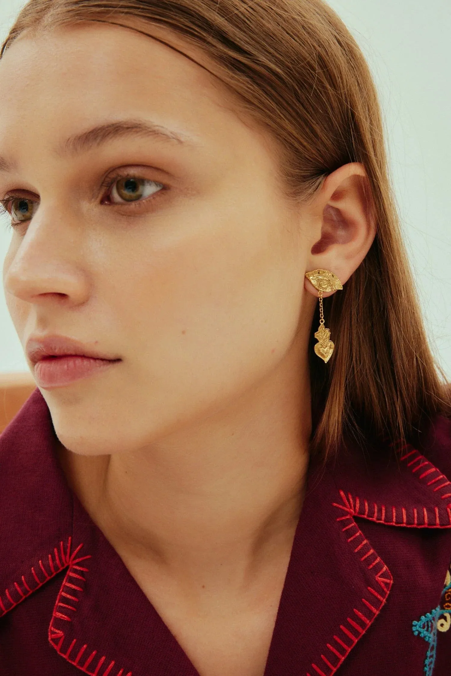 ENCANTO CHARM DROP EARRINGS GOLD