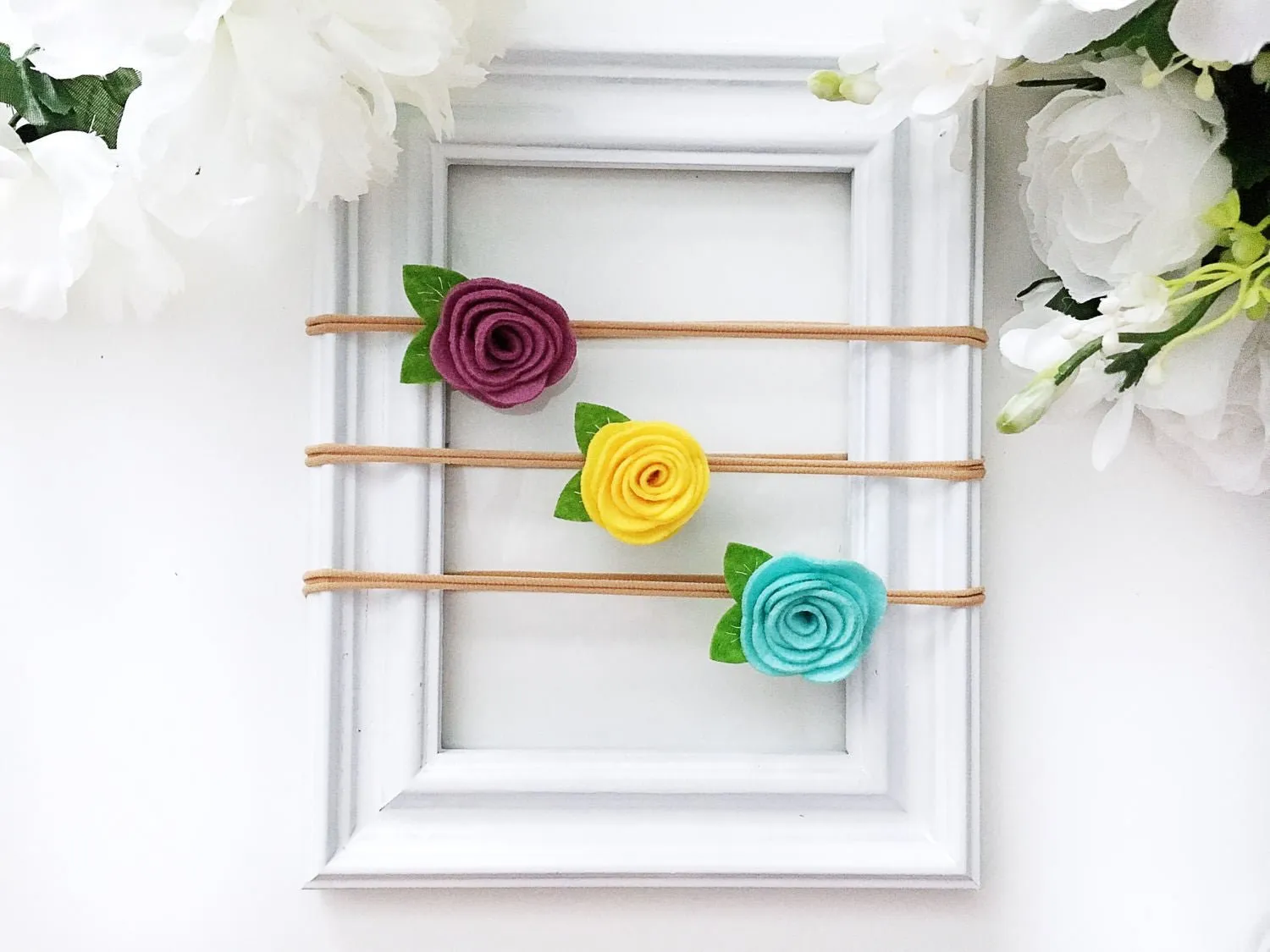 Felt Flower Nylon Heaband