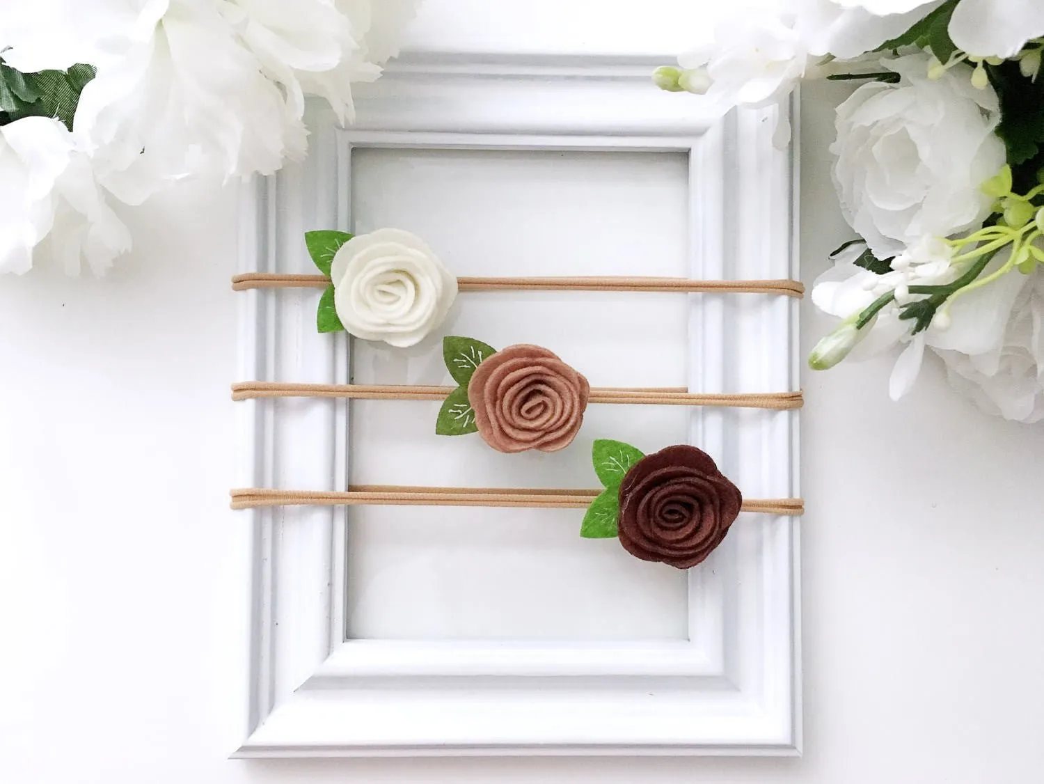 Felt Flower Nylon Heaband
