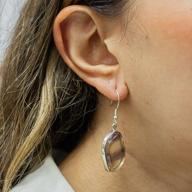 Fluorite Drop Earrings
