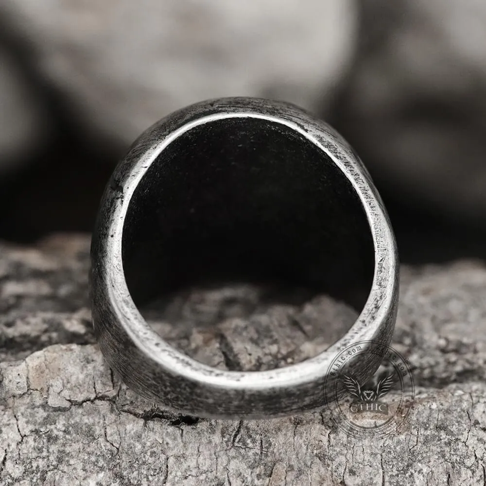 Four Leaf Clover Stainless Steel Lucky Ring