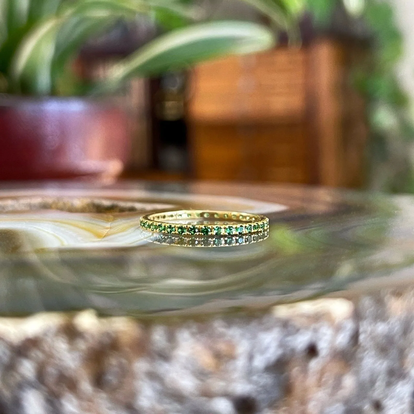 Gemstone Eternity Band