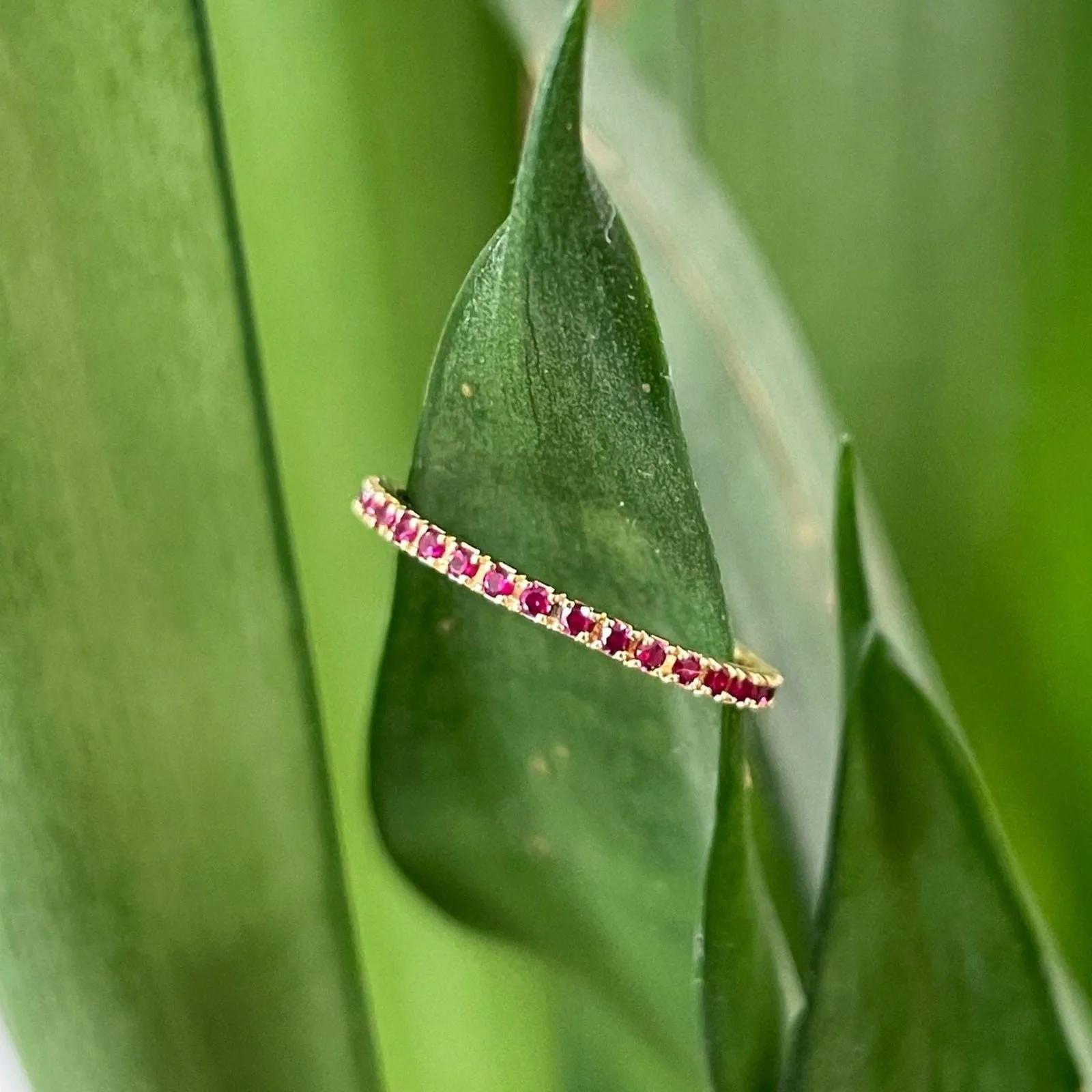 Gemstone Eternity Band