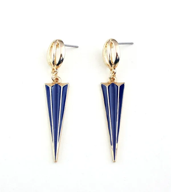 Geo Point Drop Earrings