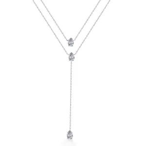 Gia Multi-Layer Necklace in Sterling Silver