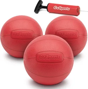 GoSports 6 Inch Replacement Balls for Little Tikes, GoSports Tot Shot, and Other Children's Basketball Hoops  Soft 3 Pack Toddler Basketballs with Pump