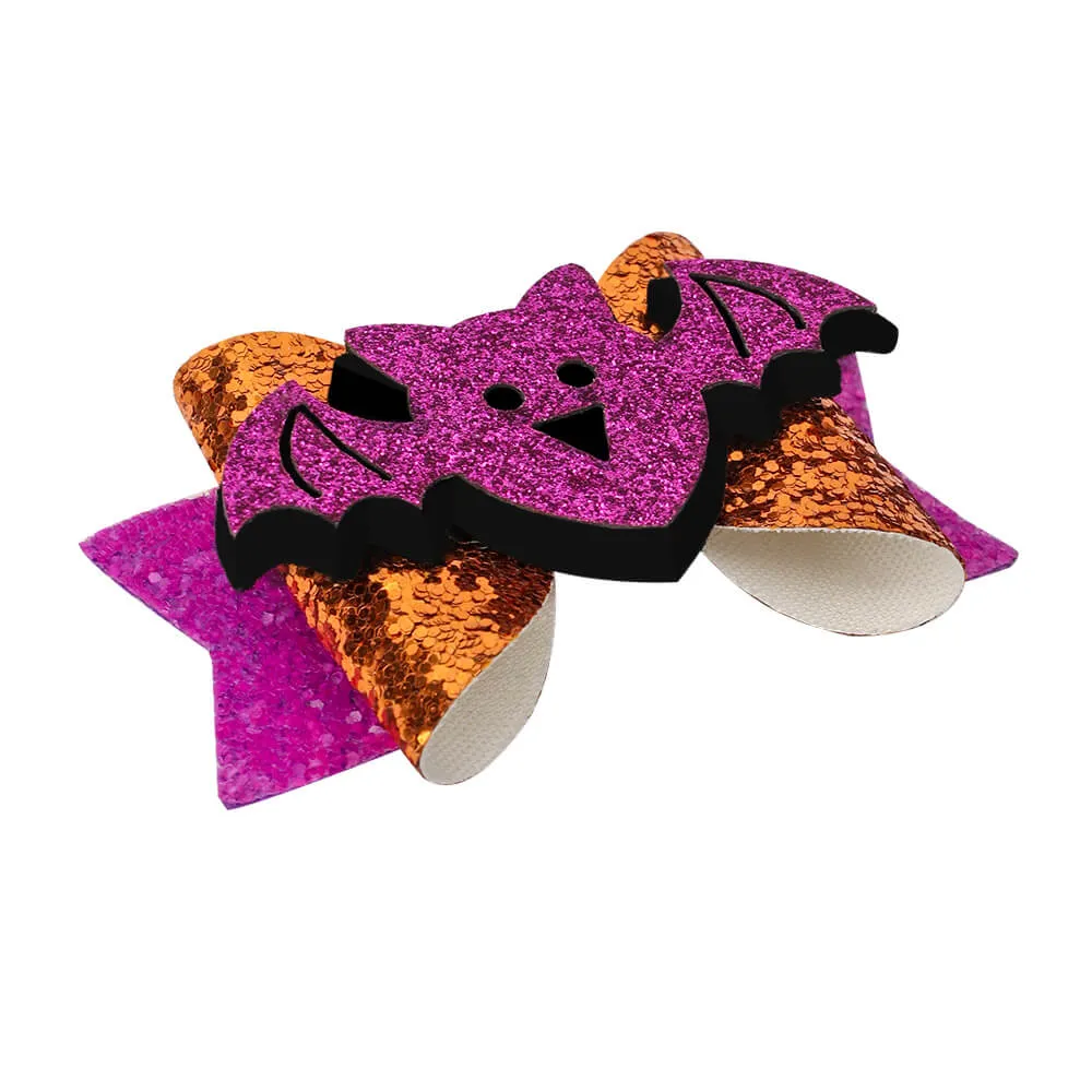 Halloween Purple Hair Clips
