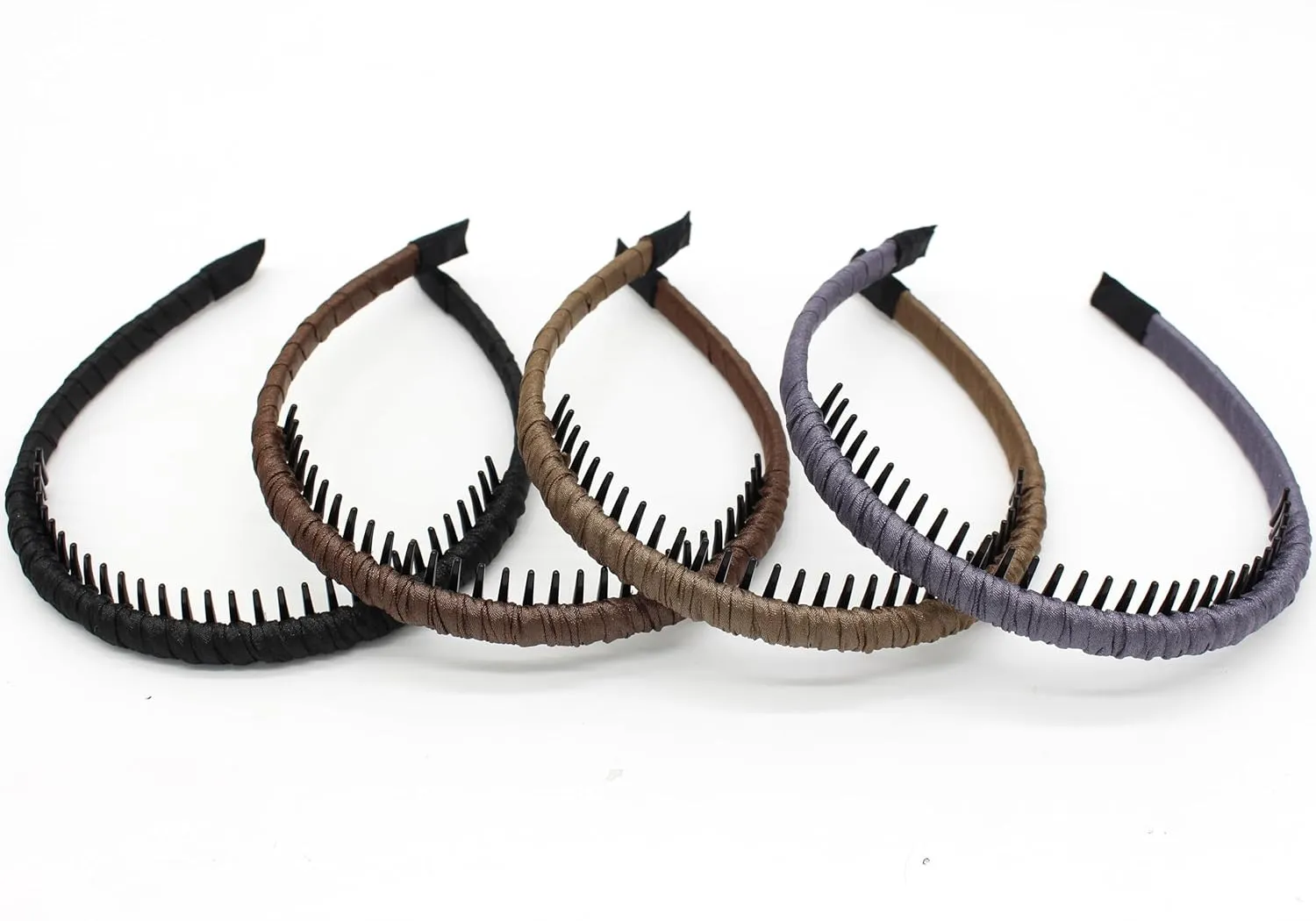 JOBANDFashion Hair Accessories,plastic headbands for women,headband with teeth Suitable Daily Use,Spa,Parties and Yoga(pack of 4)