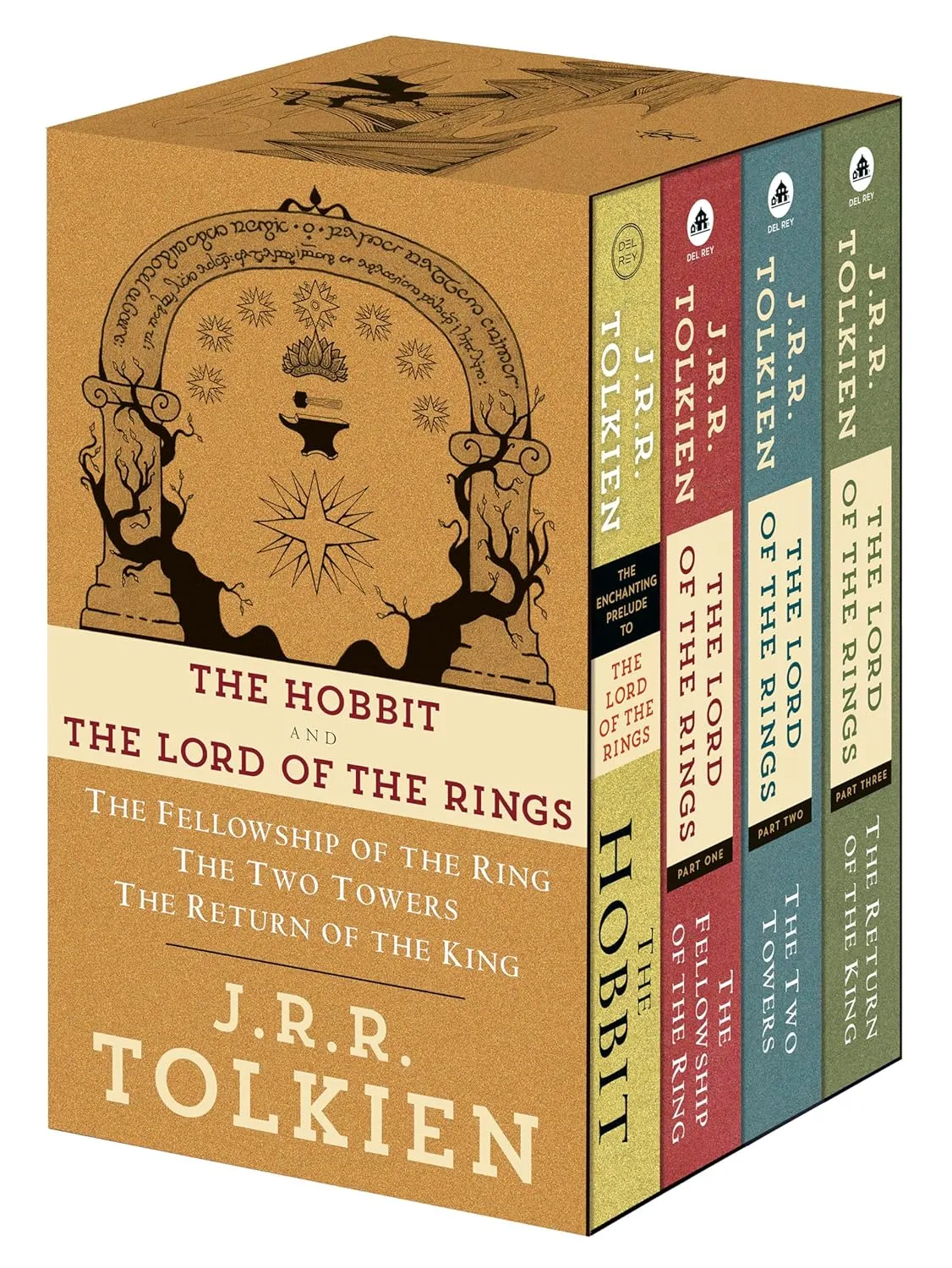 J.R.R. Tolkien 4-Book Boxed Set: The Hobbit and The Lord of the Rings Mass Market Paperback  Box set, September 25, 2012