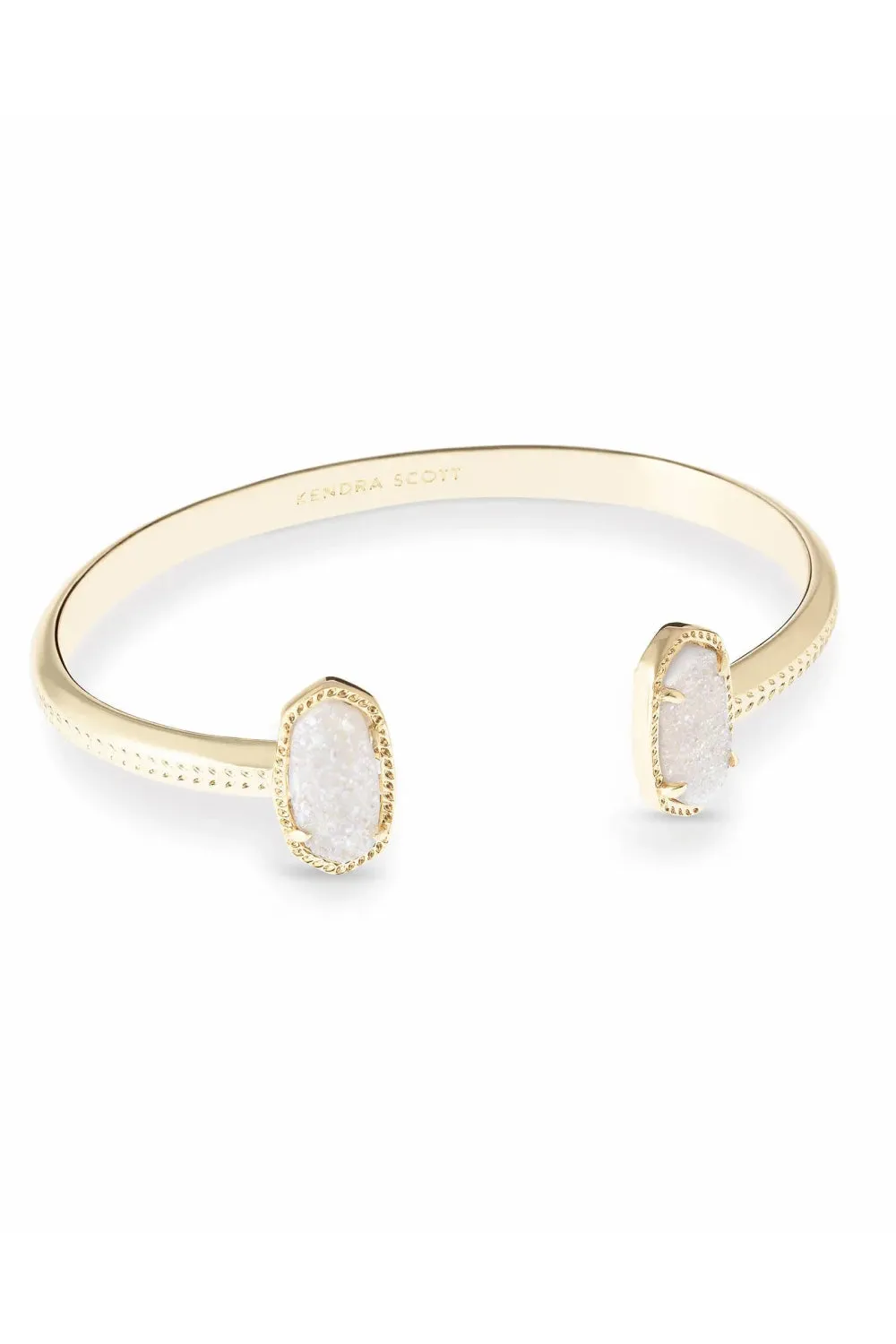 Kendra Scott: Elton Gold Cuff Bracelet - Iridescent Drusy