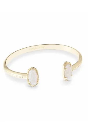 Kendra Scott: Elton Gold Cuff Bracelet - Iridescent Drusy