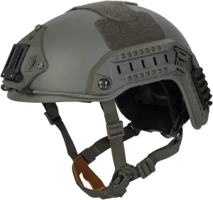 Lancer Tactical Medium - Large Industrial Durable ABS Plastic Constructed Maritime Helmet w/Adjustable 20mm Side Rail Adapter Padding Stickers NVG Shroud Bungee Retention Goggle Clip