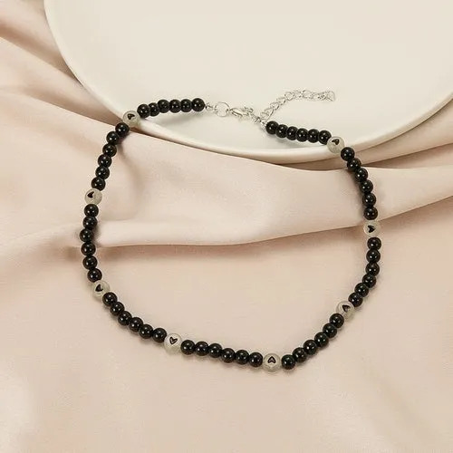 Love Pearl Necklace Female Personality Party Fashion Clavicle -