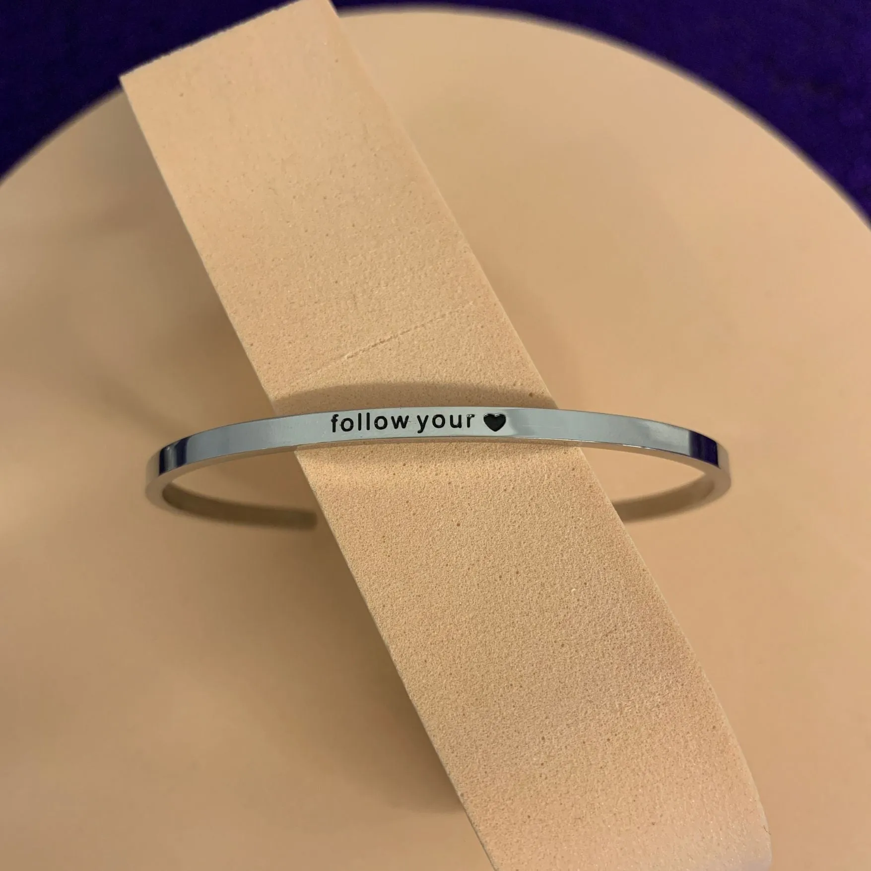 Mantra Sayings Stackable Cuff Bracelets
