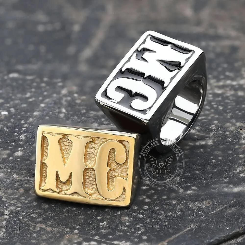 MC Stainless Steel Biker Ring