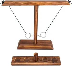 Ring Toss Game for Adults and Family - Large Size Hook and Ring Game for Camping & Party