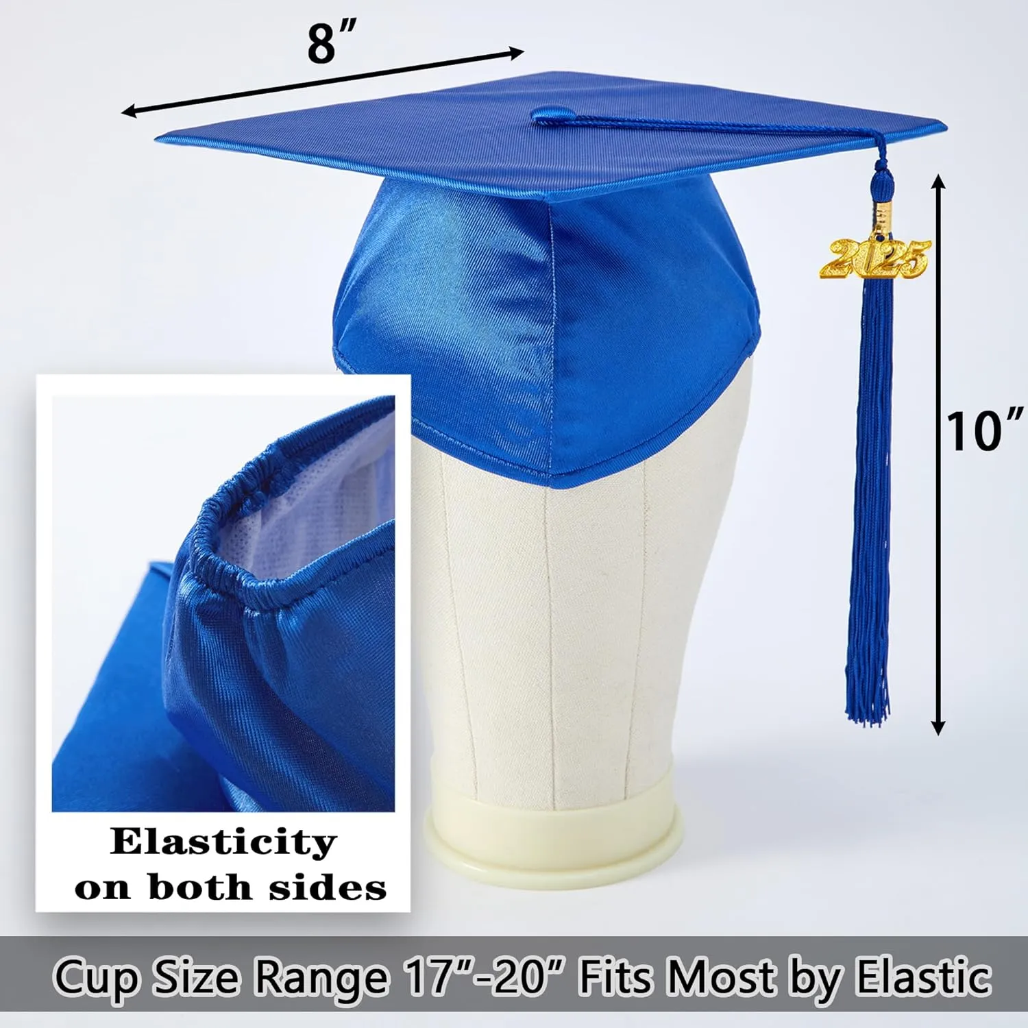 Shiny Kindergarten Preschool Graduation Cap Gown Stole with 2025 Tassel Certificate