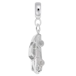 Sport Car Charm Dangle Bead In Sterling Silver