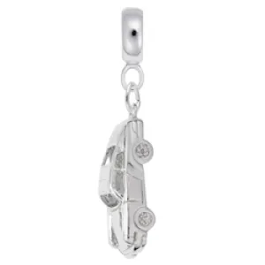 Sport Car Charm Dangle Bead In Sterling Silver