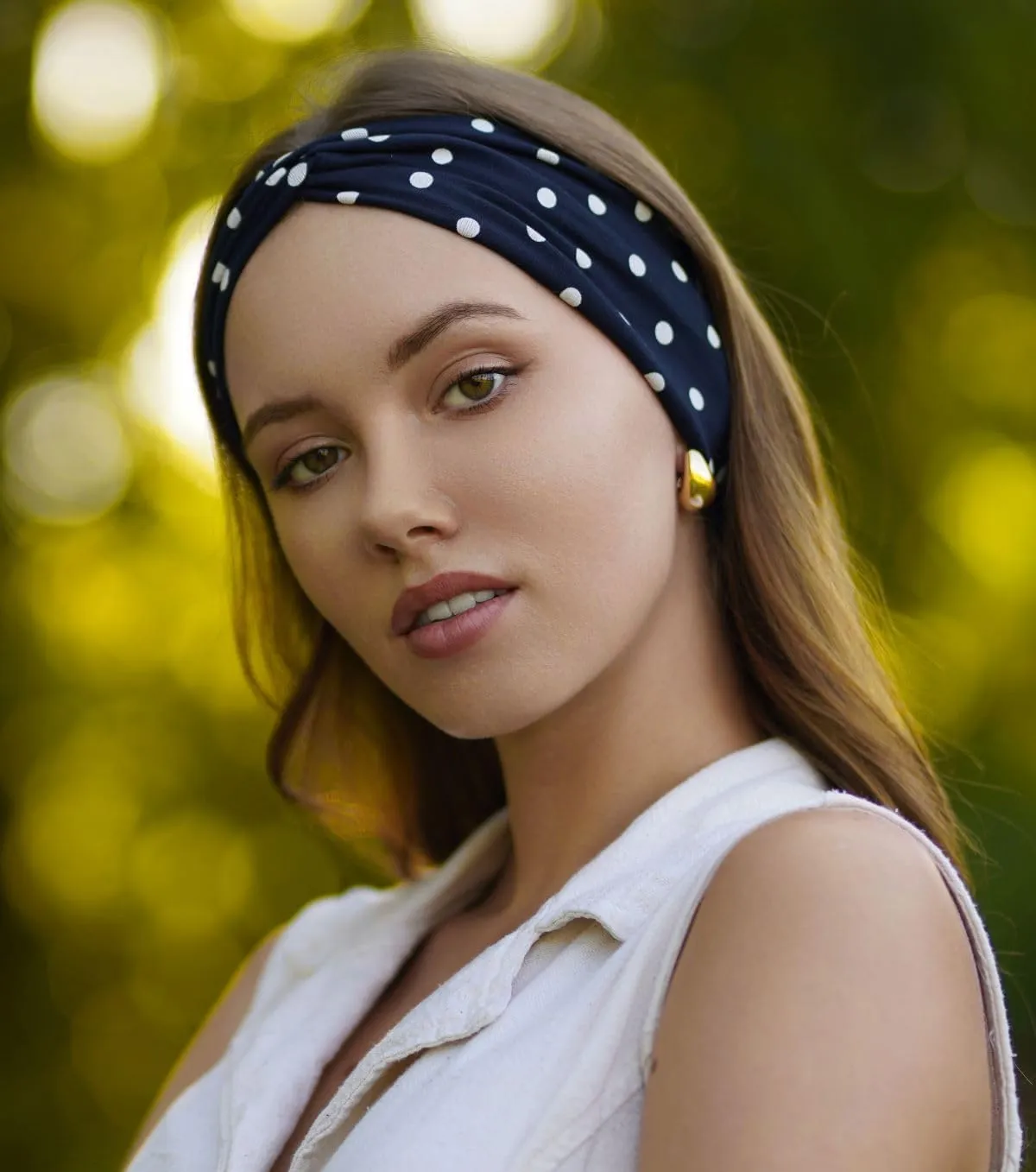 Women's Stretchy Twist Headbands, Solid Color, Non-Slip for Yoga, Workout, Running