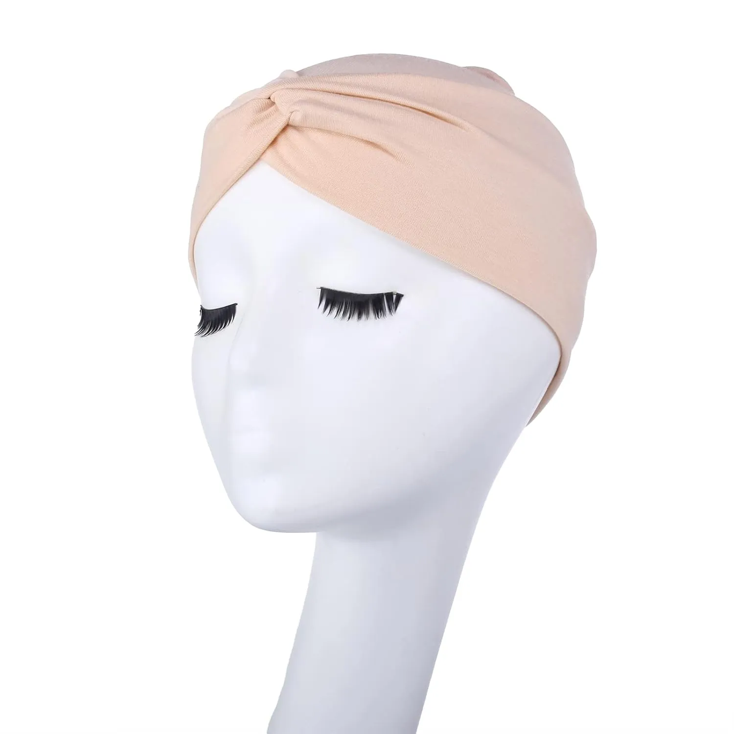 XTREND 6 Pcs Women's Headbands Twisted Cross Elastic Head Bands Yoga Workout Headband Non-Slip Sweat Soft Headbands Solid Color Simple Versatile Hair Accessory Hairbands