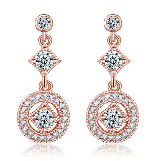 Zircon Vintage Allure Drop Earrings
